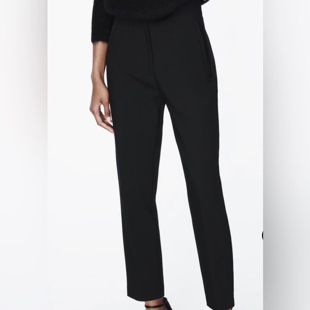 Zara high waisted pants in black